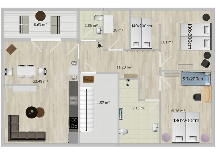 Schoenes Penthouse Duemmer - Lembruch Lägenhet *